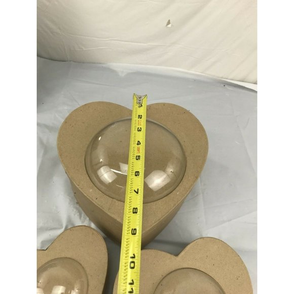 Set of 3 Heart Gift Boxes with Bubble Window - Picture 3 of 6